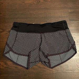 Lulu lemon track shorts - polka dots